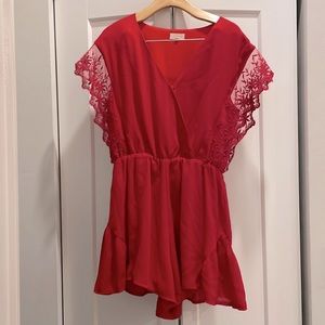 Red Romper from Francesca’s
